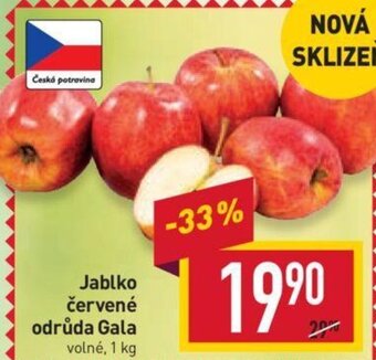 Billa Jablko červené odrůda Gala nabídka
