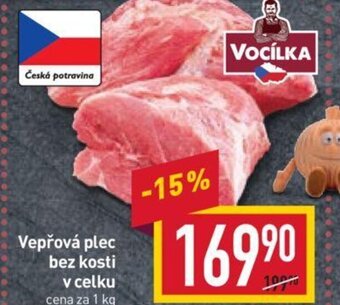 Billa Vepřová plec bez kosti v celku nabídka
