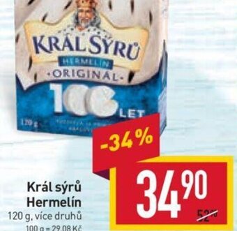 Billa Král sýrů Hermelín nabídka