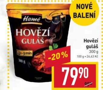 Billa Hovězí guláš nabídka