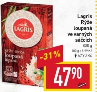 Billa Lagris Rýže loupaná ve varných sáčcích nabídka