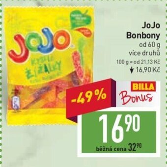 Billa JoJo Bonbony nabídka