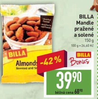 Billa BILLA Mandle pražené a solené nabídka