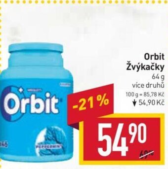 Billa Orbit Žvýkačky nabídka