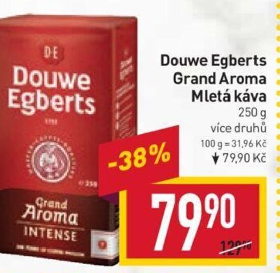 Billa Douwe Egberts Grand Aroma Mletá káva nabídka