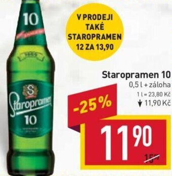 Billa Staropramen 10 nabídka