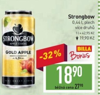 Billa Strongbow nabídka