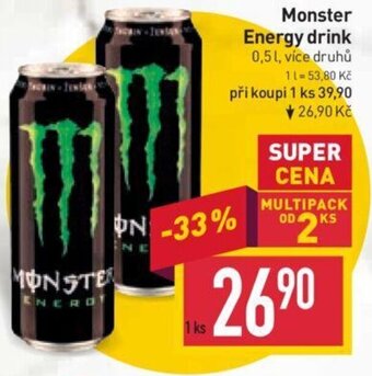 Billa Monster Energy drink nabídka