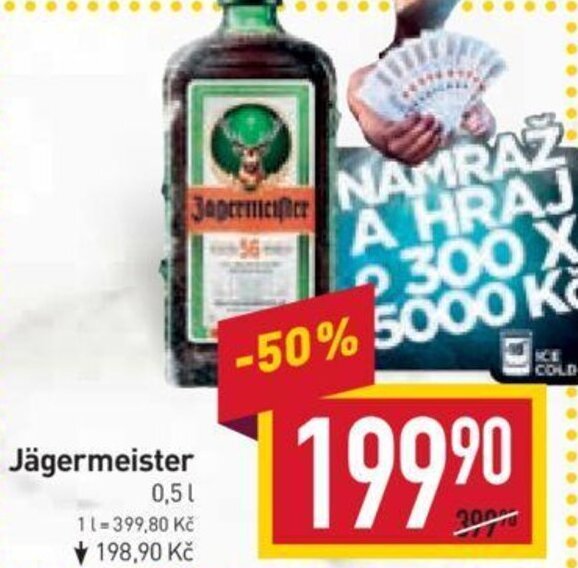 Billa Jägermeister nabídka