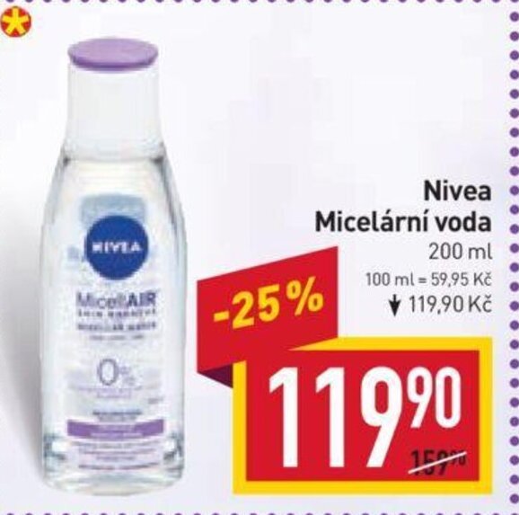 Billa Nivea Micelární voda nabídka