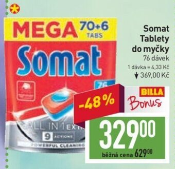 Billa Somat Tablety do myčky nabídka