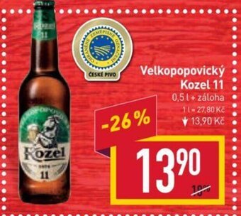 Billa Velkopopovický Kozel 11 nabídka