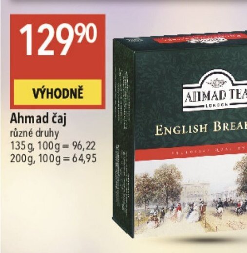 Globus Ahmad čaj nabídka