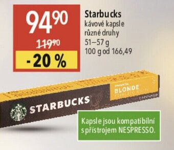 Globus Starbucks nabídka