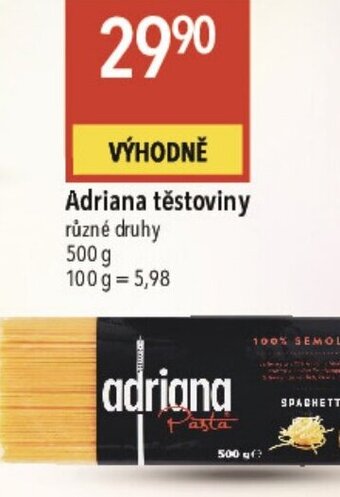 Globus Adriana těstoviny nabídka