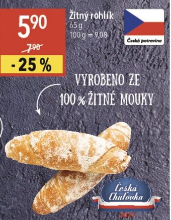 Globus Žitný rohlík nabídka