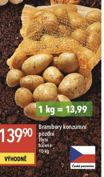 Globus Brambory konzumní pozdní nabídka