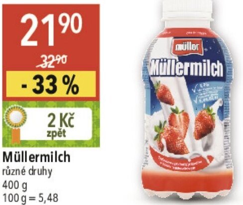 Globus Müllermilch nabídka