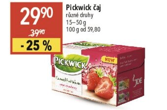 Globus Pickwick čaj nabídka