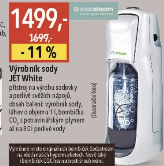 Globus Výrobník sody JET White nabídka