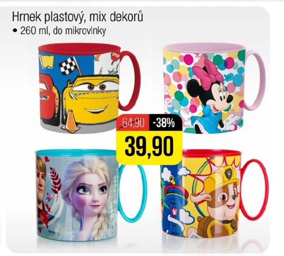 BANQUET Hrnek plastový, mix dekorů nabídka