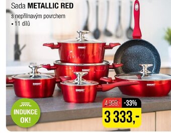 BANQUET Sada METALLIC RED nabídka
