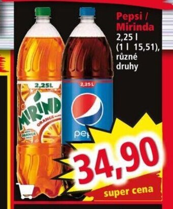 Norma Pepsi / Mirinda nabídka