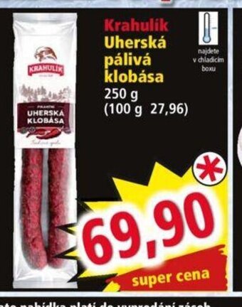 Norma Uherská pálivá klobása nabídka