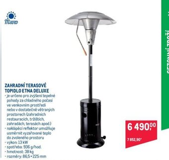 Makro ZAHRADNÍ TERASOVÉ TOPIDLO ETNA DELUXE nabídka