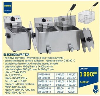 Makro ELEKTRICKÁ FRITÉZA nabídka