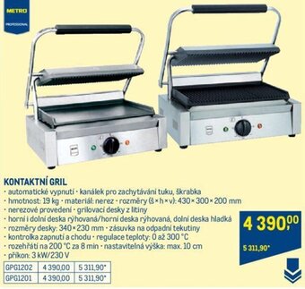 Makro KONTAKTNÍ GRIL nabídka