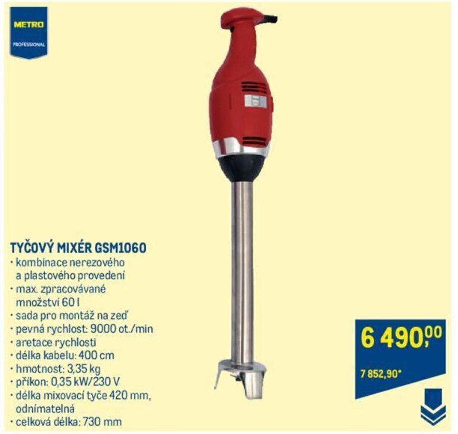 Makro TYČOVÝ MIXÉR GSM1060 nabídka