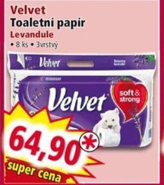 Norma Velvet Toaletní papír nabídka