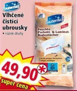 Norma Vlhčené čistící ubrousky nabídka