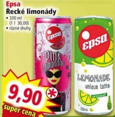Norma Epsa Řecké limonády nabídka