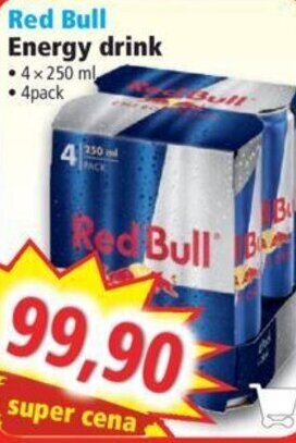 Norma Red Bull Energy drink nabídka