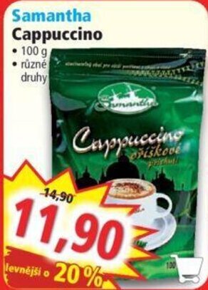 Norma Samantha Cappuccino nabídka