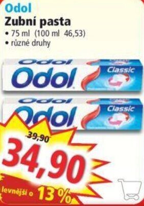 Norma Odol Zubní pasta nabídka