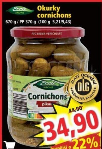 Norma Okurky cornichons nabídka