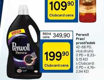 Tesco Perwoll prací prostředek 42-68 pd nabídka