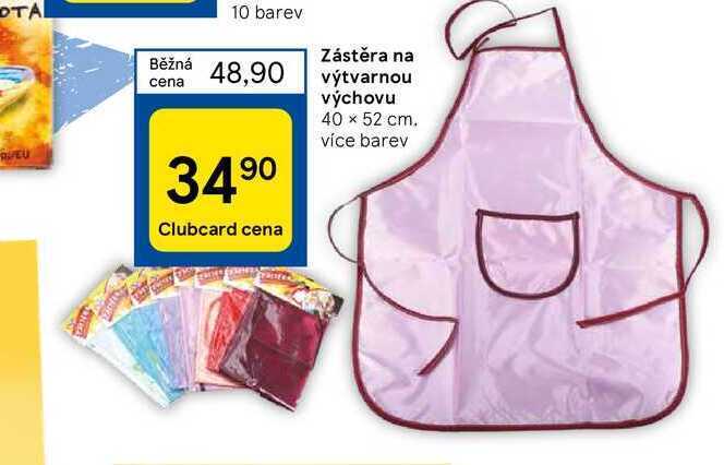 Tesco Zástěra na výtvarnou výchovu 40 × 52 cm nabídka