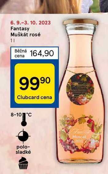 Tesco Fantasy muškát rosé 1 l nabídka