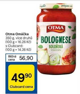 Tesco Otma omáčka 350 g nabídka