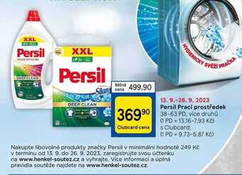 Tesco Persil prací prostředek 38-63 pd nabídka