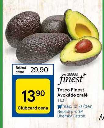 Tesco Tesco finest avokádo zralé 1 ks nabídka