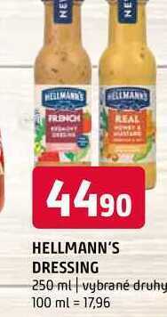 Terno Hellmann's dressing 250 ml nabídka