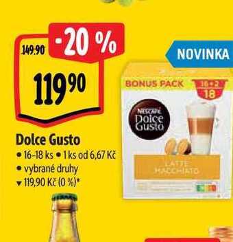Albert Dolce gusto 16-18 ks nabídka