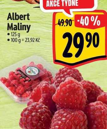 Albert Albert maliny 125 g nabídka