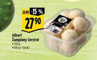 Albert Albert žampiony čerstvé • 250 g nabídka