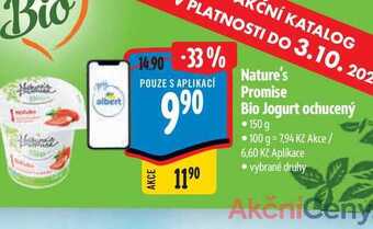 Albert Nature's promise bio jogurt ochucený • 150 g nabídka